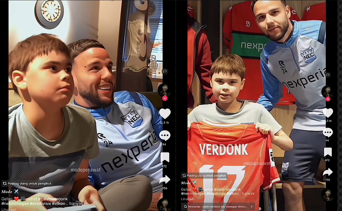 Traktir Anak Disabilitas Calvin Verdonk Dipuji Netizen, Pantas Diangkat Jadi Kapten NEC Nijmegen