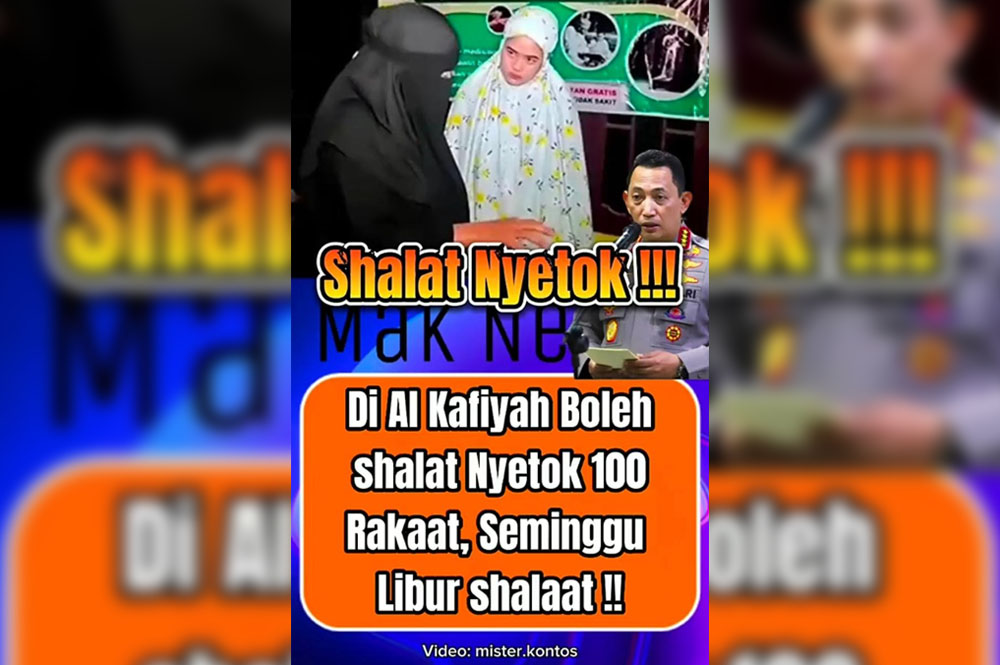 Astaghfirullah! Ponpes Al Kafiyah Makin Ngawur, Benarkan Salat Nyetok 100 Rakaat Seminggu Bisa Libur Salat