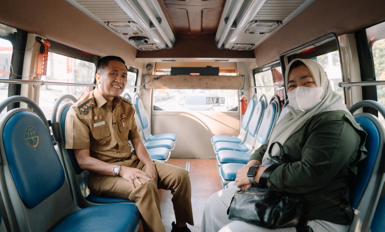 Tepati Janji, Ini Rute Walikota Ratu Dewa Naik Teman Bus Menuju Lokasi Giat Pertama