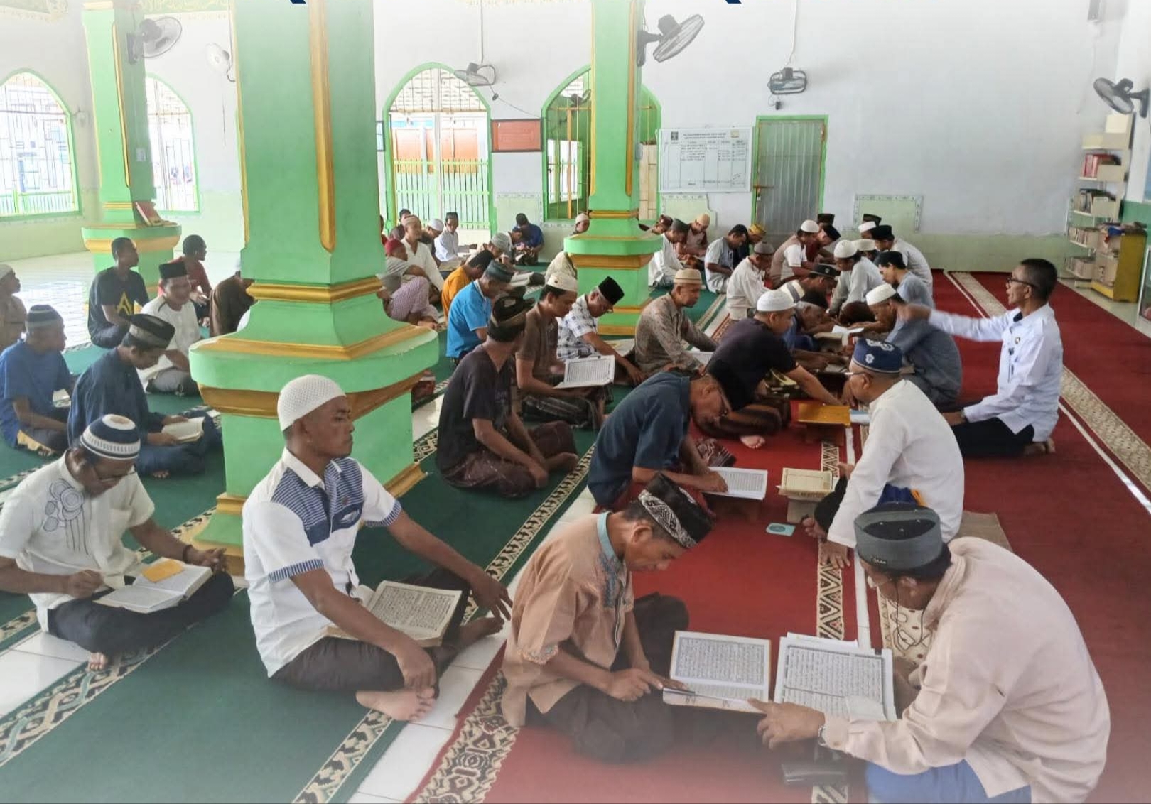 Warga Binaan Lapas Tanjung Raja Ogan Ilir Semangat Ikuti Pengajian Rutin Iqra & Al-Quran, Momen Perbaiki Diri
