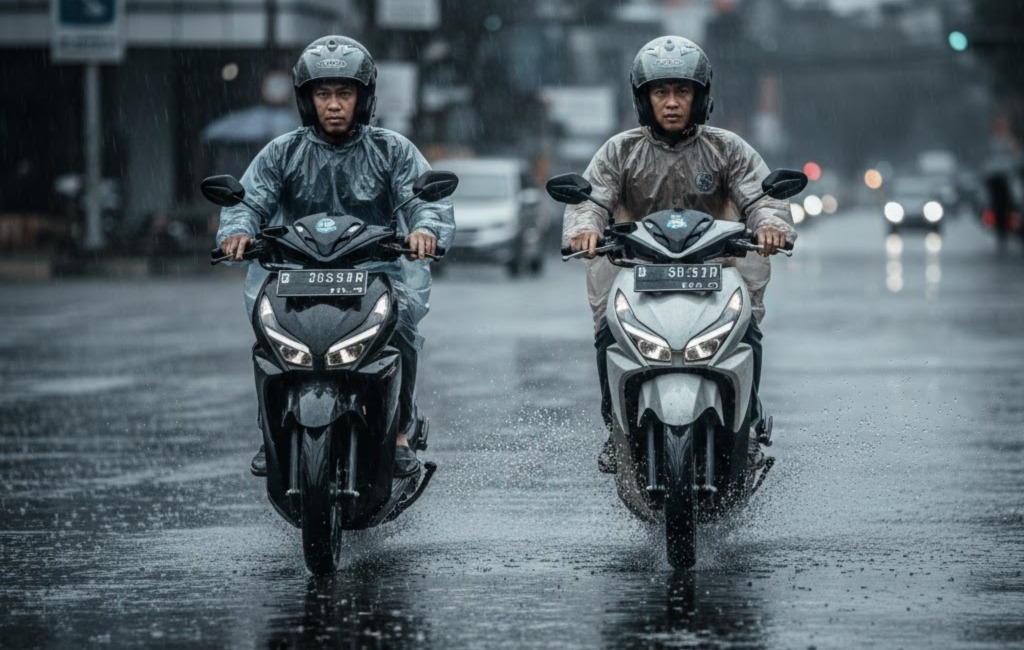 Jalan Licin Musim Hujan di Januari 2026, Rem ABS atau CBS yang Lebih Menyelamatkan