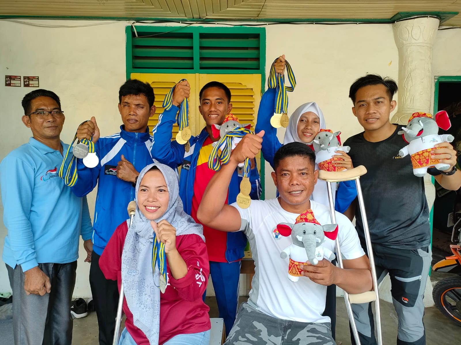 Atlet National Paralympic Committe Indonesia Prabumulih Peringkat 7 di Ajang Peparprov Lahat