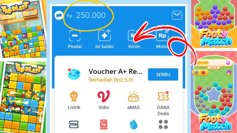 Cek Aplikasi Penghasil Uang Terbaru 2025, Main Game 5 Menit Cair Rp100.000!