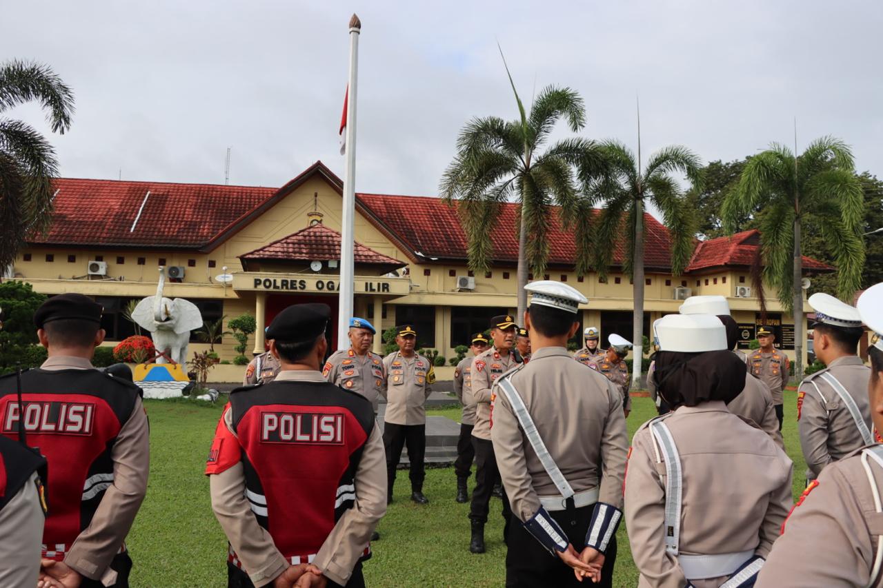 Wakapolres Ogan Ilir Ingatkan Pemberian Sanksi ke Personel yang Melanggar Aturan Kepolisian