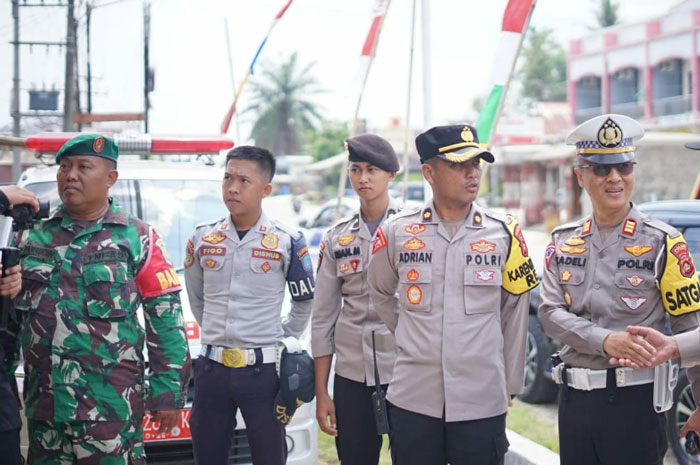 Polres OKI tak Bosan Ingatkan Pemudik Lebaran Patuhi Rambu Lalu Lintas