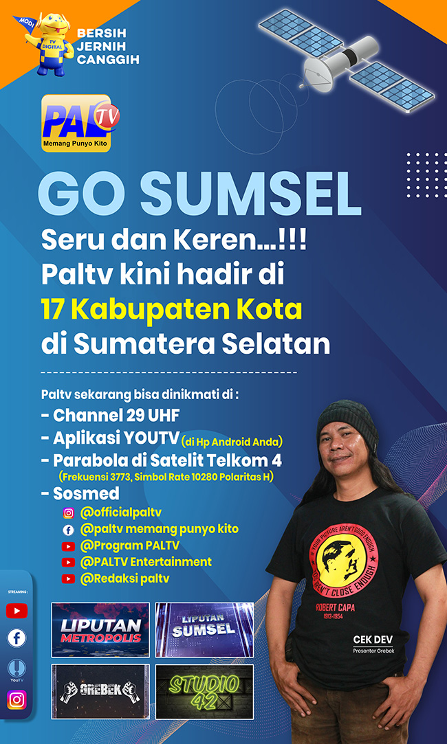 PALTV Sudah Dapat Ditonton Se-Sumatera Selatan! Begini Cara Mencari Siaran di Channel Satelit Telkom 4