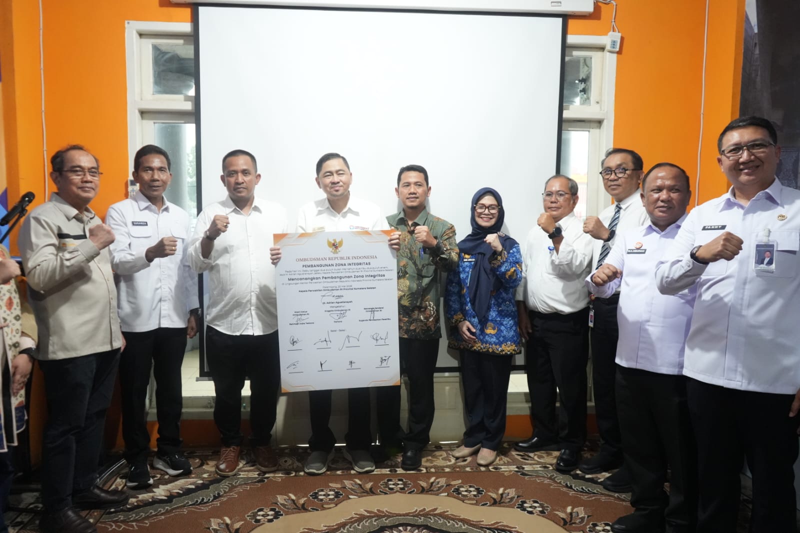 Kemenkum Sumsel Dukung Penguatan Zona Integritas dan Kolaborasi Pengawasan Pelayanan Publik Ombudsman