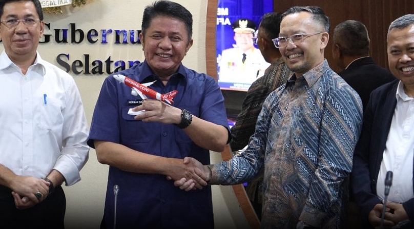 Herman Deru Buka Gerbang Internasional Sumsel, AirAsia Siap Terbang Langsung dari Palembang - Kuala Lumpur