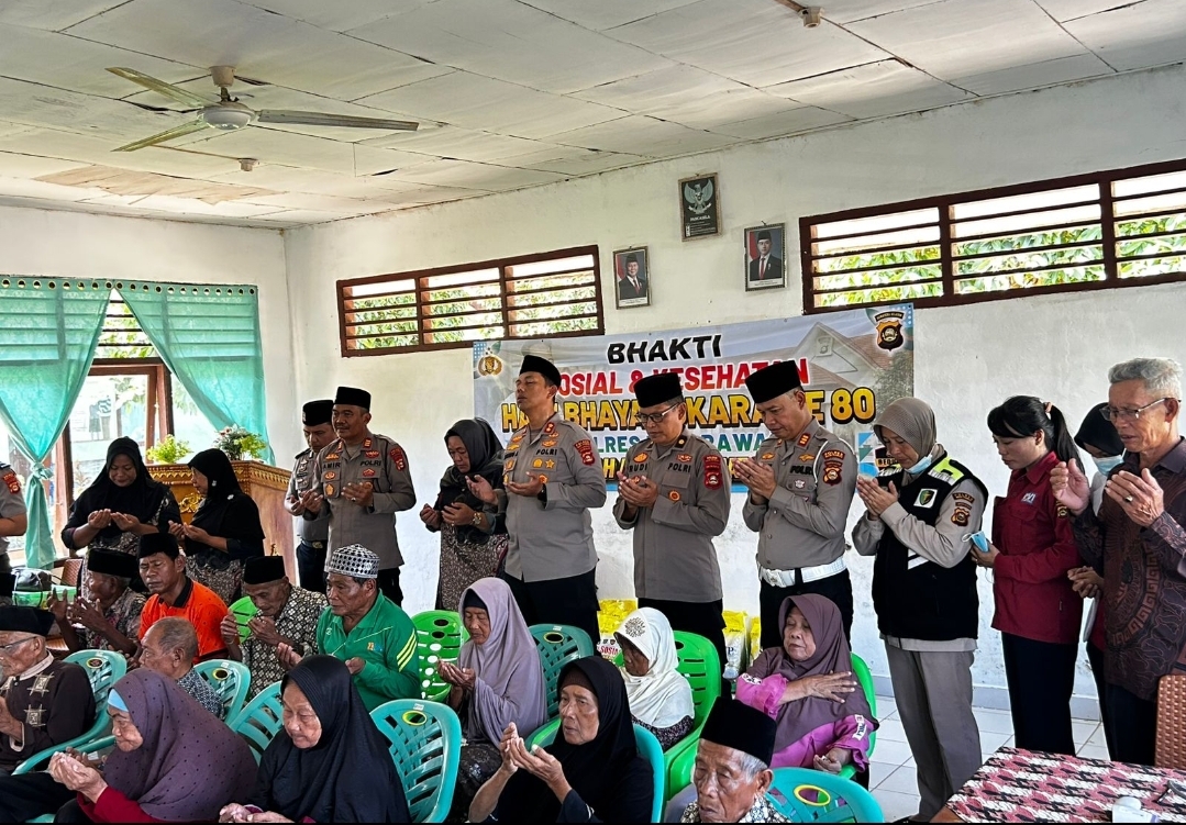 Sentuh Hati Lansia, Polres Musi Rawas Gelar Pengobatan Gratis di Panti Jompo