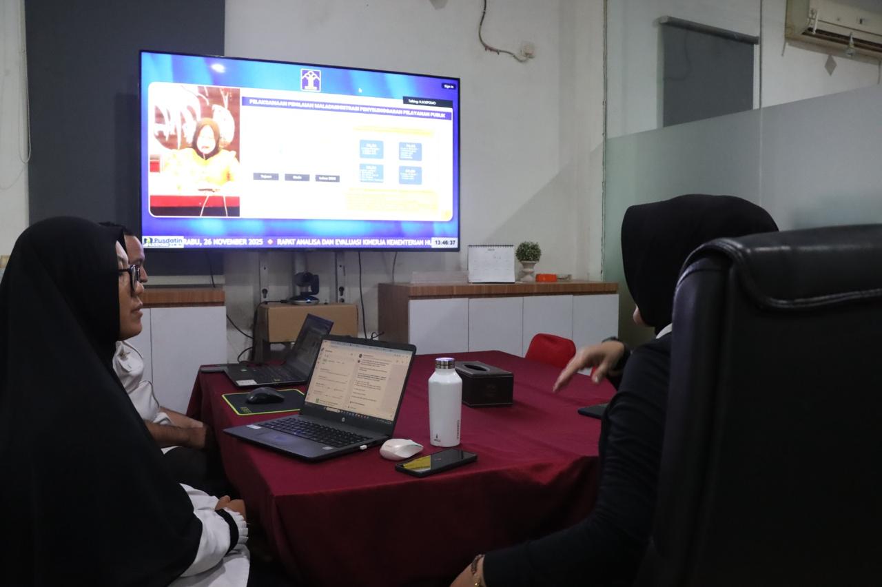 Kemenkum Sumsel Ikuti Anev Kinerja B11 2025, Fokus Optimalkan Capaian Akhir Tahun