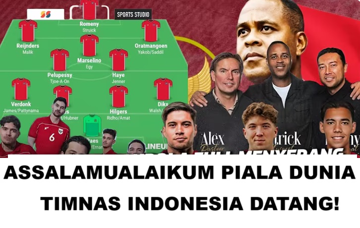 Assalamualaikum Piala Dunia 2026! Formasi Full Attacked Patrick Kluivert Ditandai dengan Garuda Calling