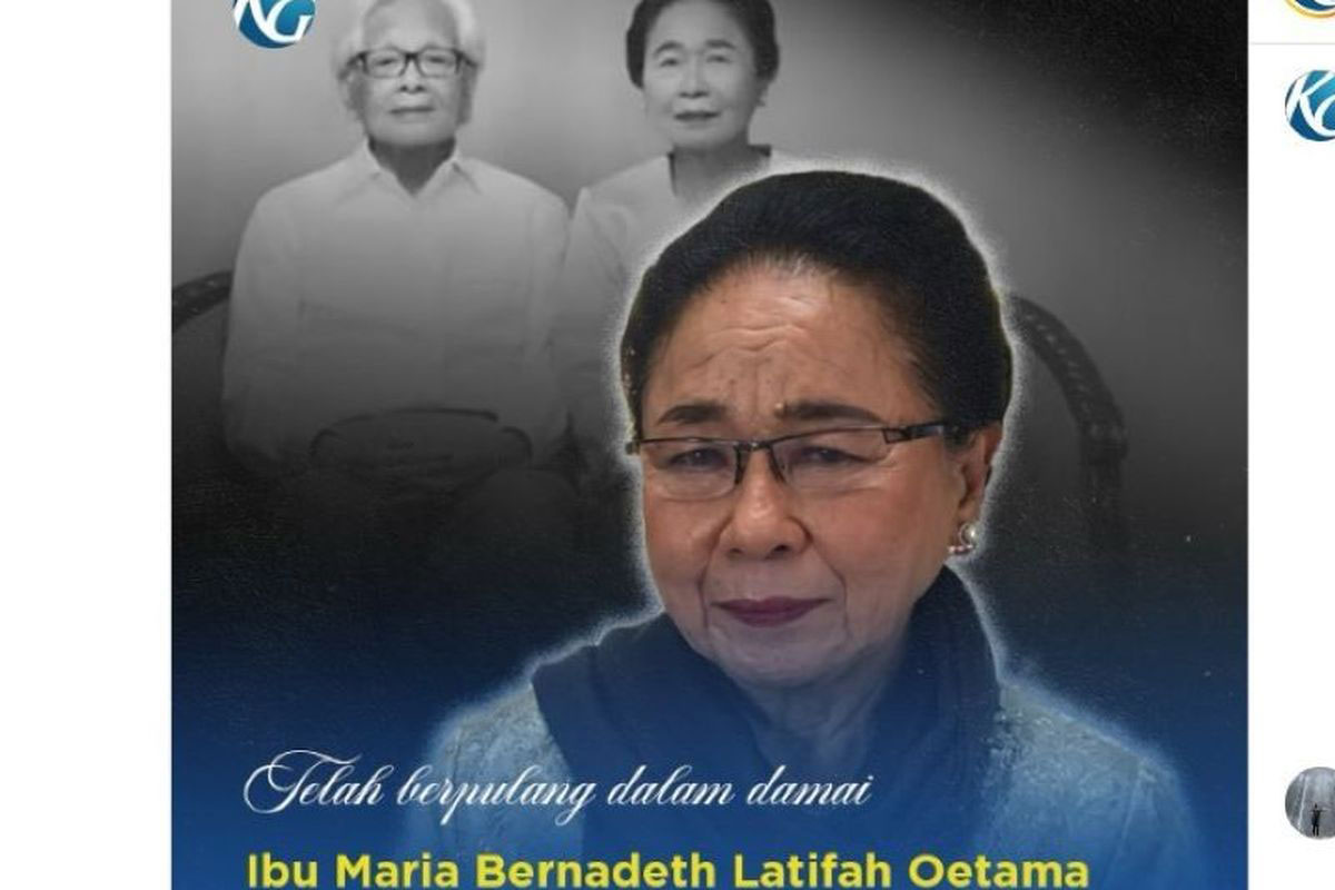 Istri Jakob Oetama Meninggal, ini Usianya