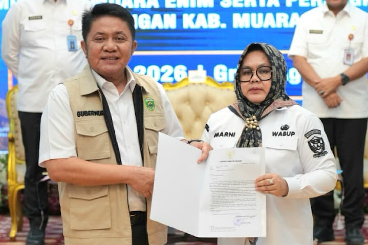 Gubernur Sumsel Tunjuk  Sumarni Sebagai Plt Bupati Muara Enim