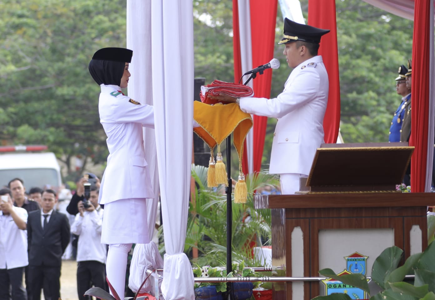Upacara Peringatan HUT ke-78 Kemerdekaan RI di Kabupaten Ogan Ilir Berlangsung Haru