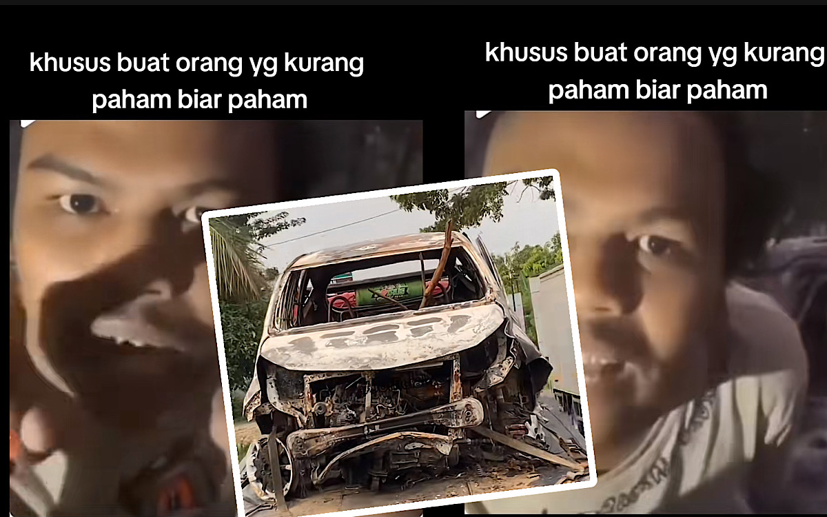 Konten Bernada Ancaman Teyeng Wakatobi Berlatar Mobil Rental ‘Hancur Gosong’ Bikin Resah, Oh Ternyata Dia?