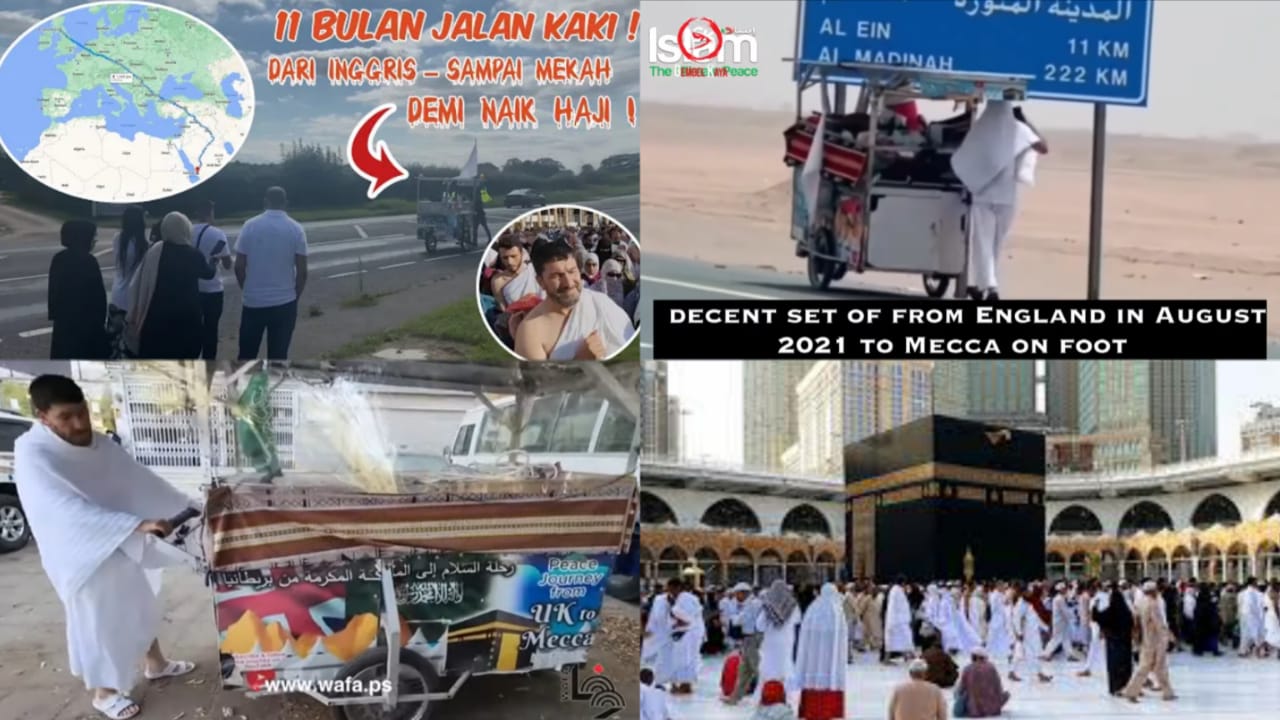 Subhanallah! Pria Asal Inggris Naik Haji Pakai Gerobak, 11 Bulan Perjalanan, Ini yang Terjadi Setiba di Mekkah