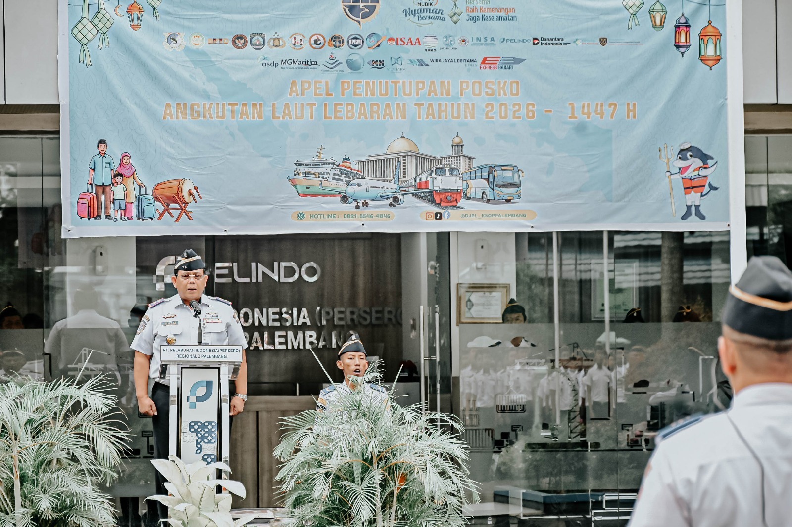 Apel Penutupan Posko Angkutan Laut Lebaran 1447 H Di Pelindo Regional 2 Palembang