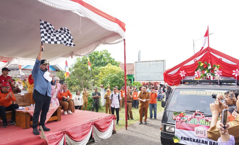  Berlangsung Meriah! Bupati Banyuasin Buka Perlombaan Pawai Pembangunan, Seni dan Budaya Kecamatan Banyuasin I