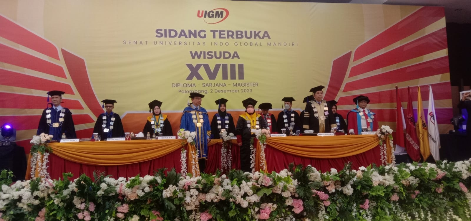 379 Mahasiswa Universitas Indo Global Mandiri Mengikuti Wisuda XVIII, Marzuki Alie: Selalu Jaga Almamater