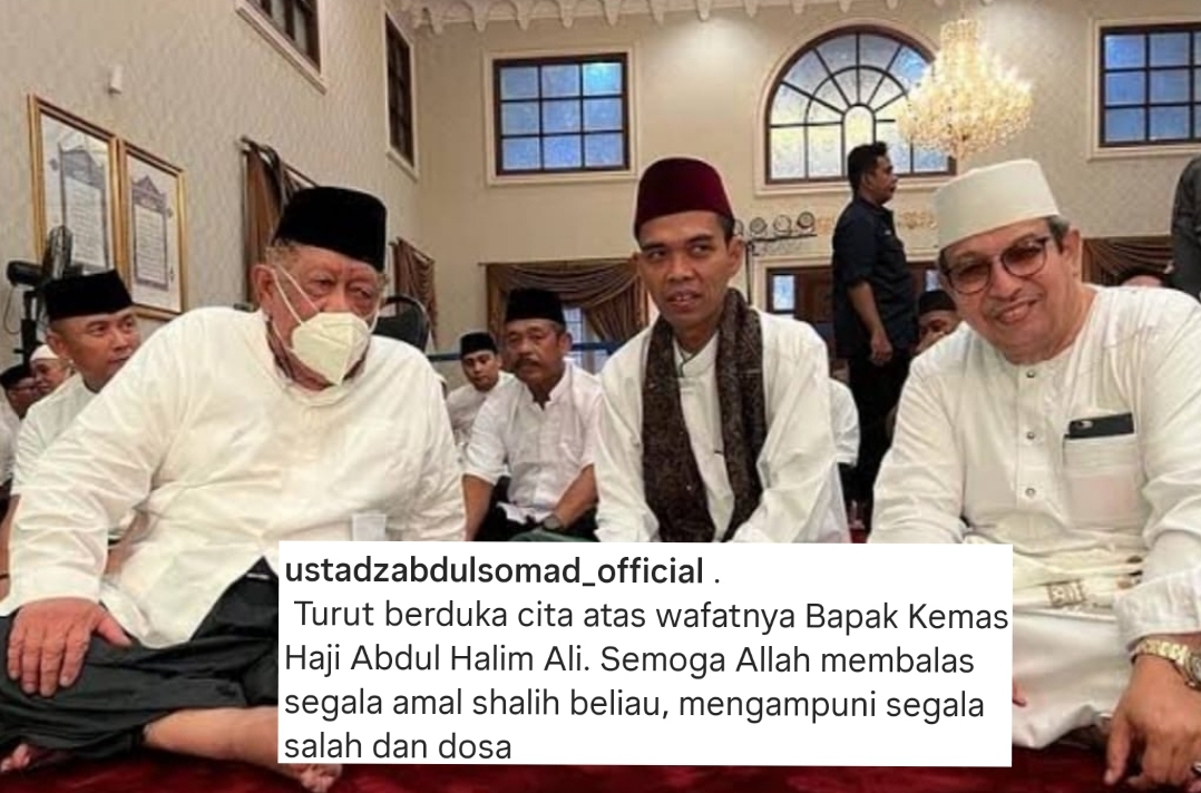 Ustadz Abdul Somad Sampaikan Duka Cita atas Wafatnya Tokoh Sumsel H  Halim