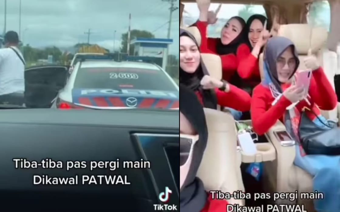 VIRAL! Emak-Emak Sosialita Bangga Healing Dikawal Patwal, Netizen: Dia Bikin Konten, Gue yang Malu