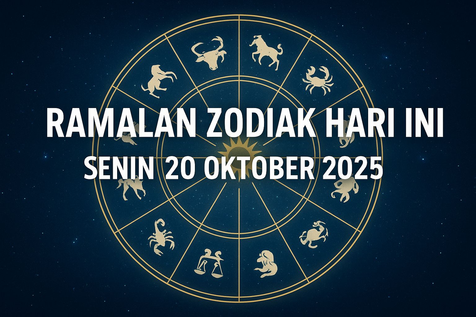 Ramalan Zodiak Hari Ini Senin 20 Oktober 2025: Awali Minggu dengan Semangat Baru dan Pikiran Positif!