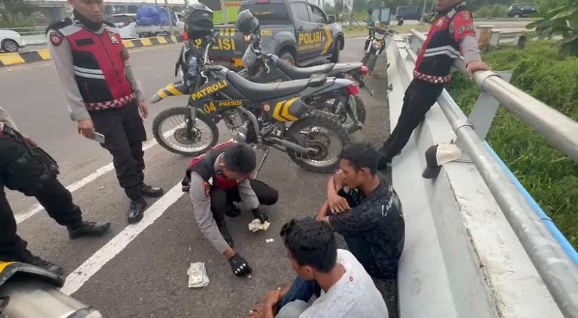 Tim Patroli Perintis Presisi Polres Ogan Ilir Amankan Pelaku Premanisme & Pungli di Pintu Tol Kramasan