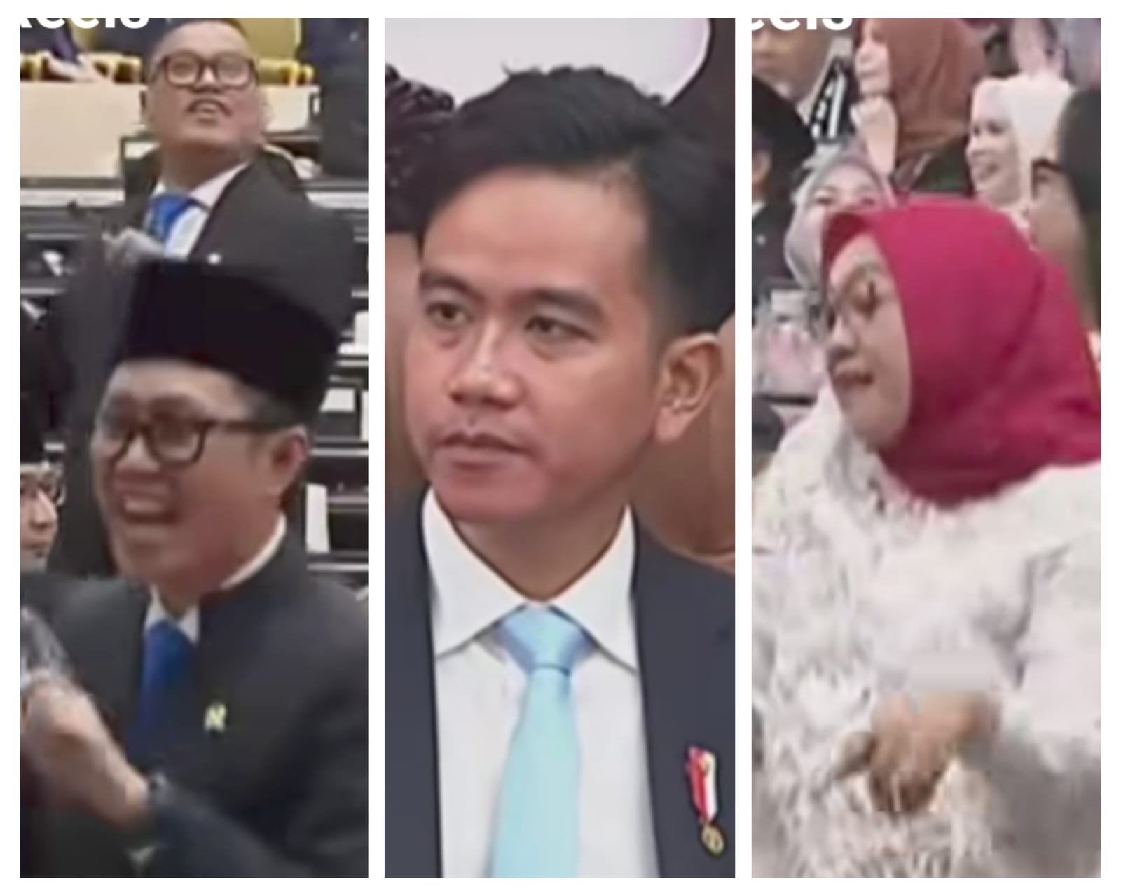 Momen Wapres Gibran Melongo Saat Saksikan Anggota DPR RI Berjoget Gembira Usai Gaji Naik Rp 3 Juta Per Hari