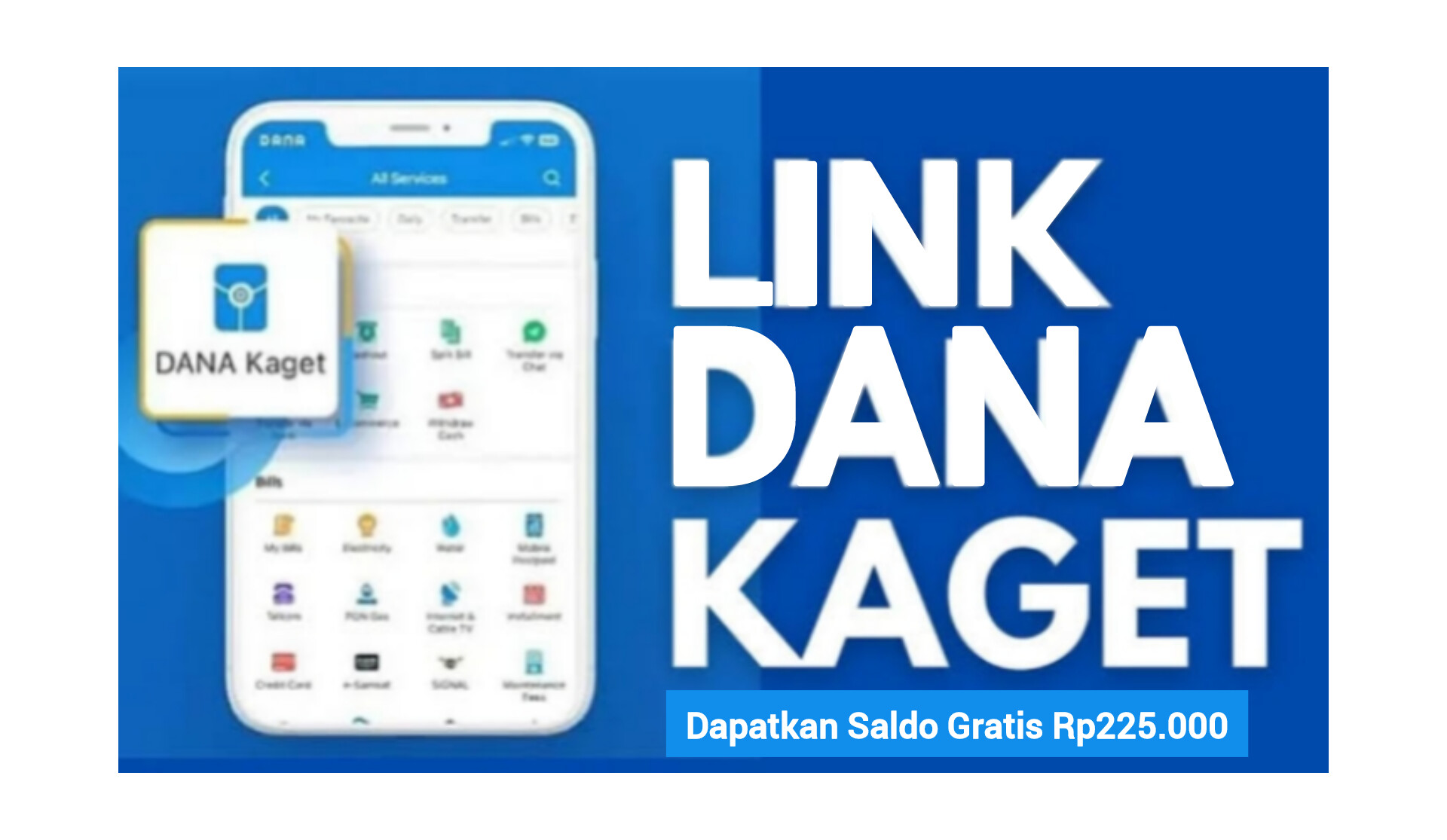 Klaim Tautan Dana Kaget Terbaru Ada Saldo Gratis Sebesar Rp225.000 Langsung Cair ke Dompet Digital 