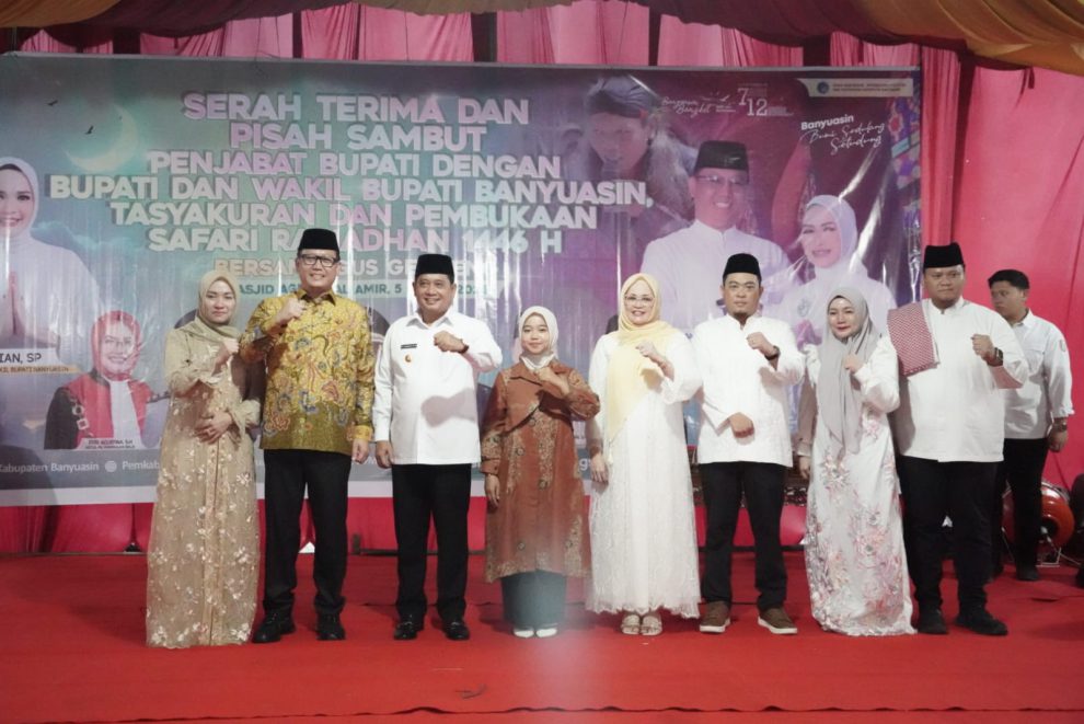 Serah Terima Jabatan Pj. Bupati Banyuasin dan Pembukaan Safari Ramadhan 1446 H Berlangsung Khidmat
