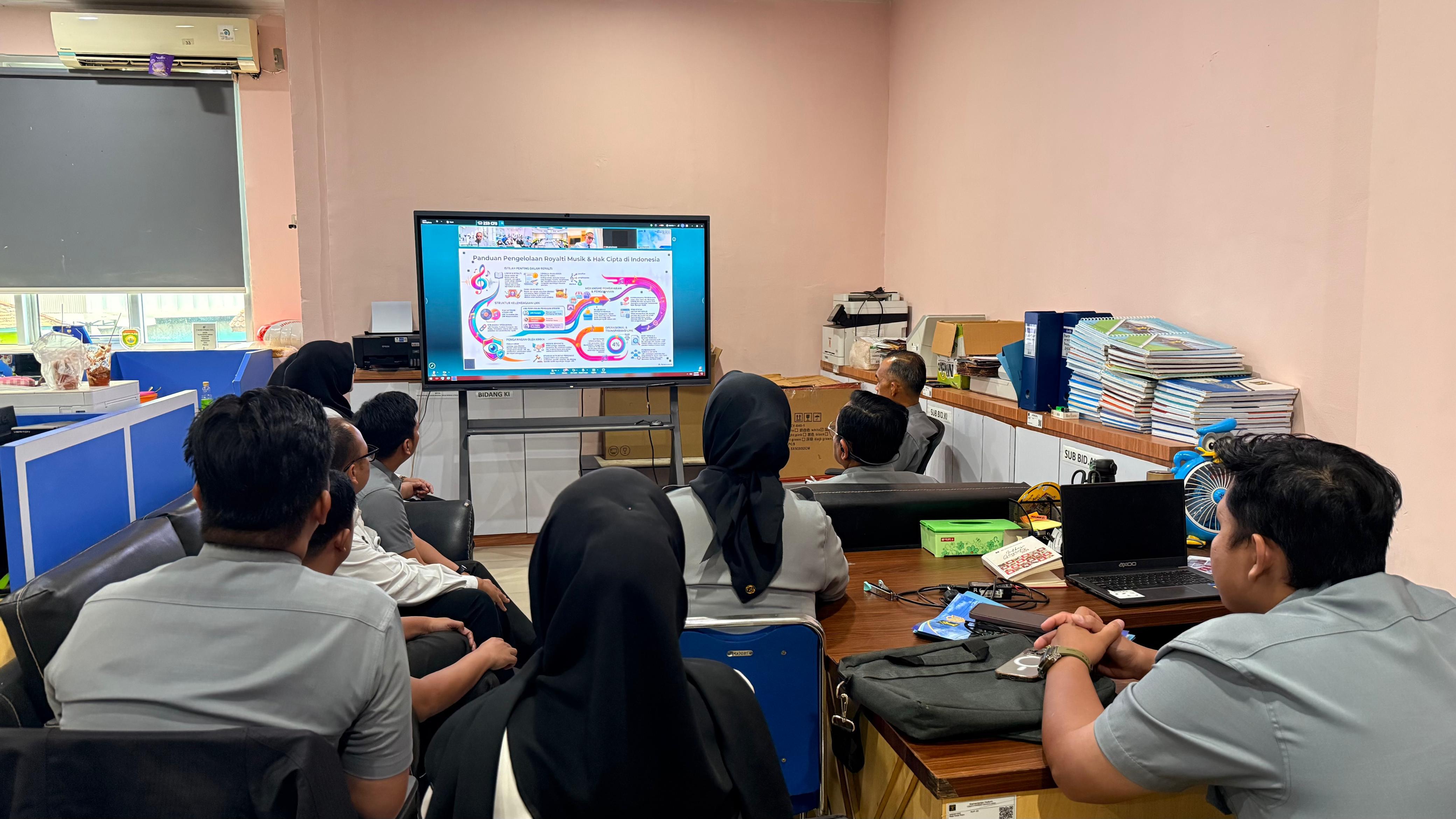 Hadapi Era Digital, Kemenkum Sumsel Ikuti Uji Publik RUU Hak Cipta