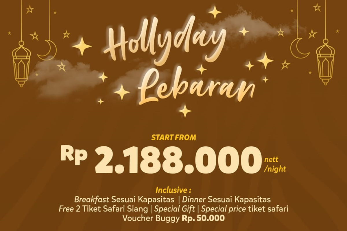 Free Tiket Masuk, Paket Holiday Lebaran 2024 Menginap di Safari Resort Dibuka Mulai Rp2 Jutaan!