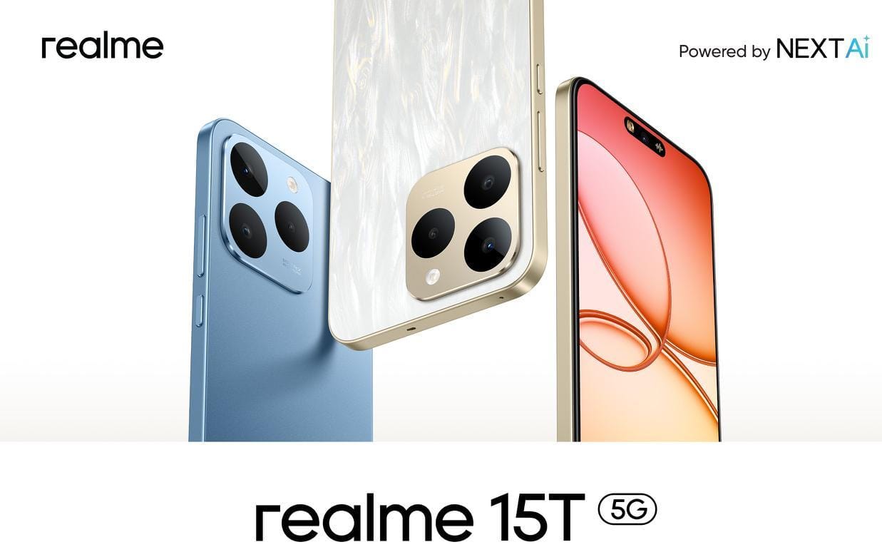 Realme 15T 5G Ditenagai Chipset Dimensity 6400 Max dengan Kapasitas Baterai Jumbo