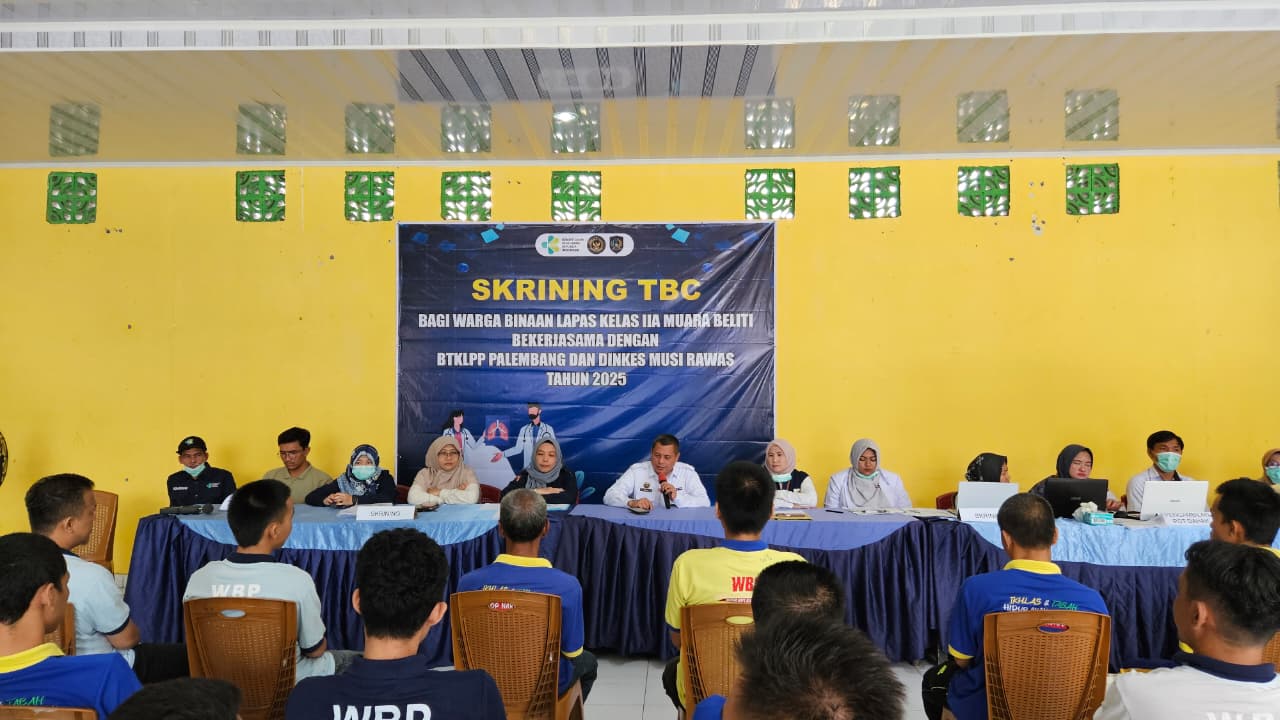 Skrining Massal TBC di Lapas Narkotika Muara Beliti Dukung Program Eliminasi Tuberkulosis 2030