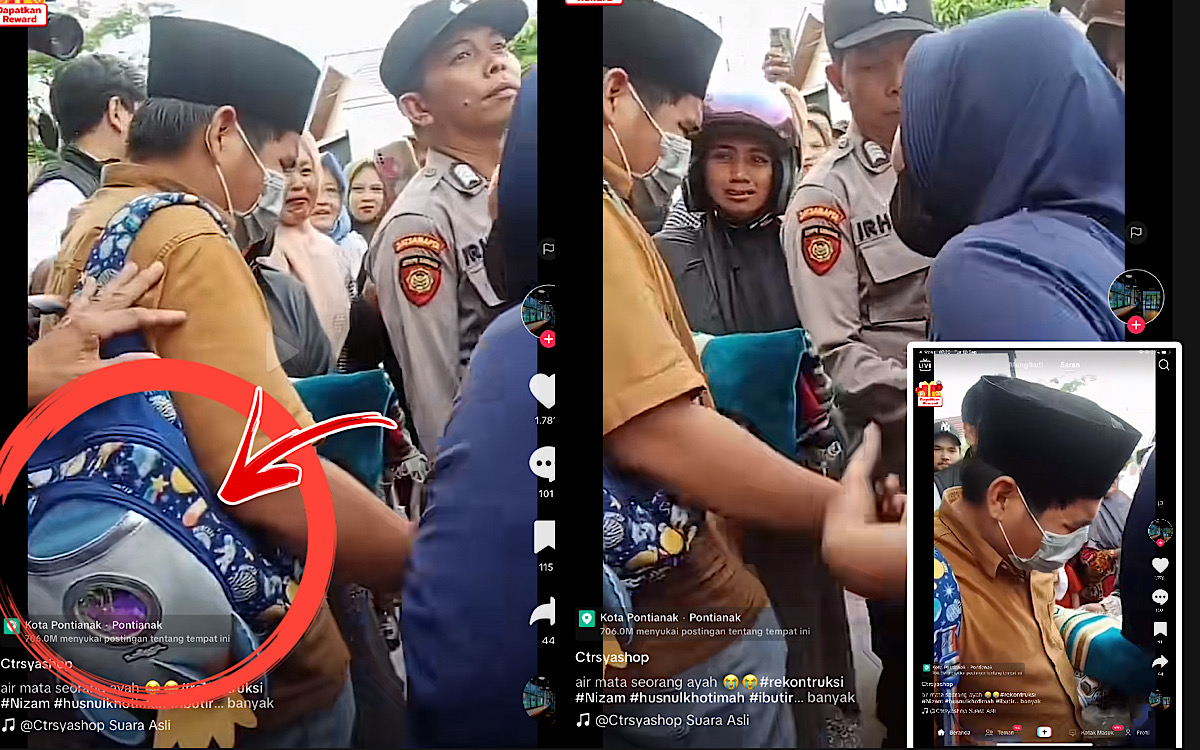 Rekonstruksi Ke-2 Ada Adegan Ibu Tiri Membanting Nizam, Ichan Pulang Bawa Tas Sekolah Bikin Emak-emak Nangis