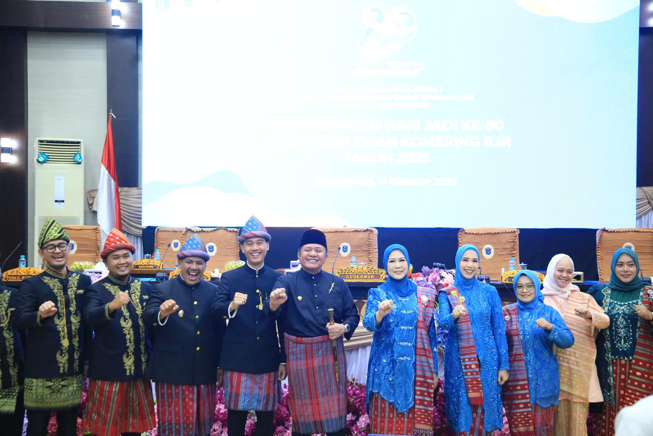 Hadiri HUT ke-80 Kabupaten OKI, Gubernur Herman Deru Ajak Jalankan Program Prioritas dan Pererat Kerukunan