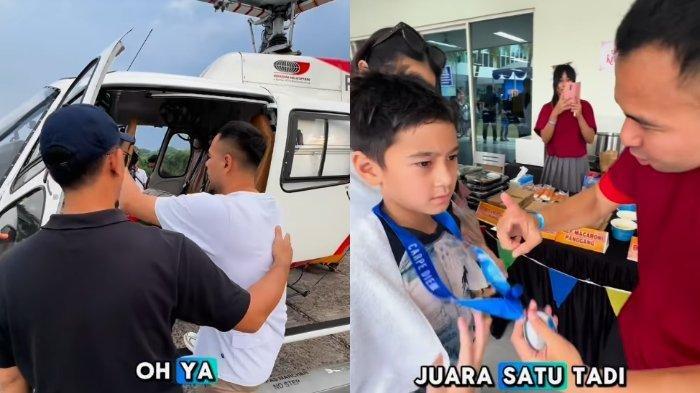 Definisi Sultan Kerja untuk Anak! Raffi Ahmad Sewa Helikopter Demi Tepati Janji ke Rafathar 