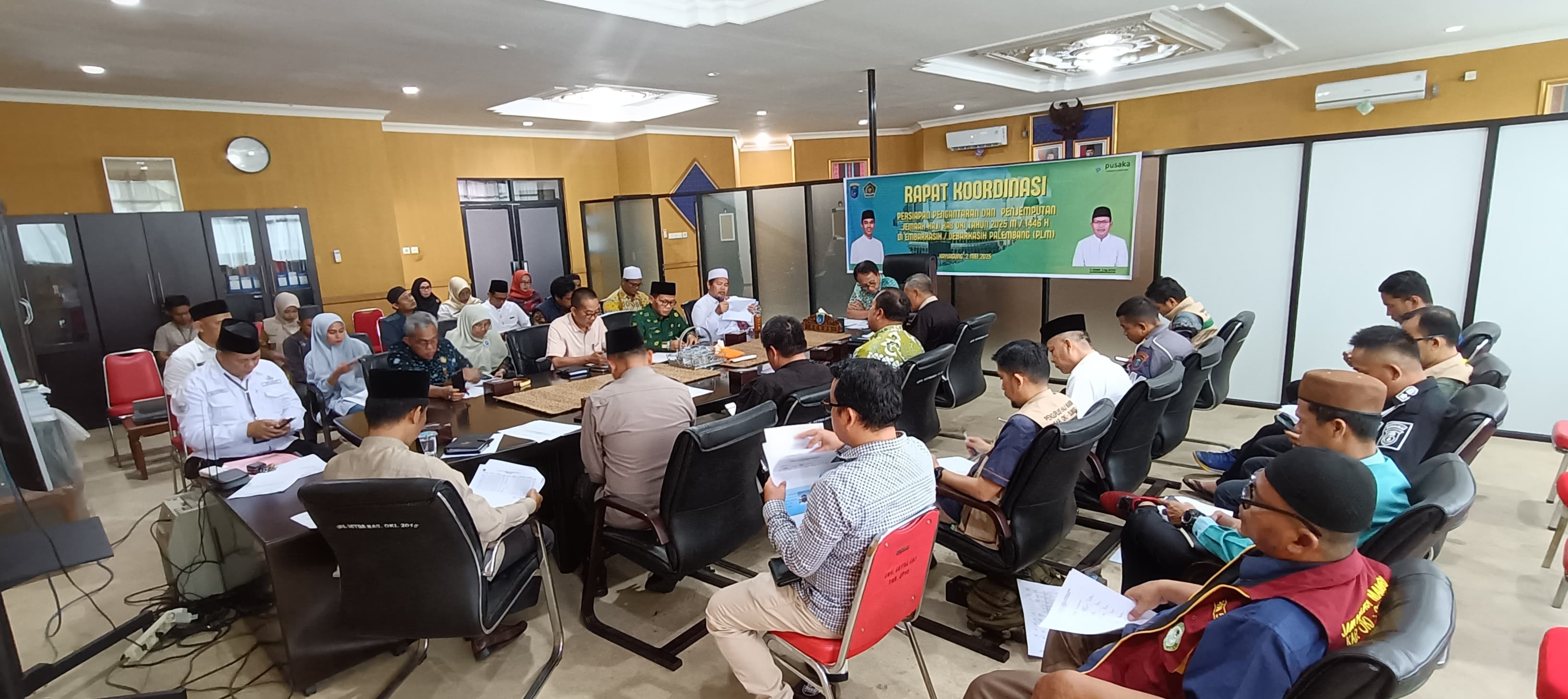 Keberangkatan CJH ke Asrama Haji Pemkab OKI Siapkan 12 Bus Dikawal hingga Palembang