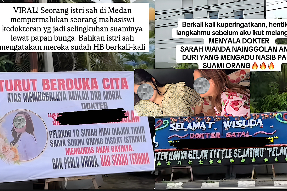 NGERI, Dokter Dikirimi Papan Bunga Dituding Pelakor, Netizen: Suami Tak Disenggol Masih Cintakah?