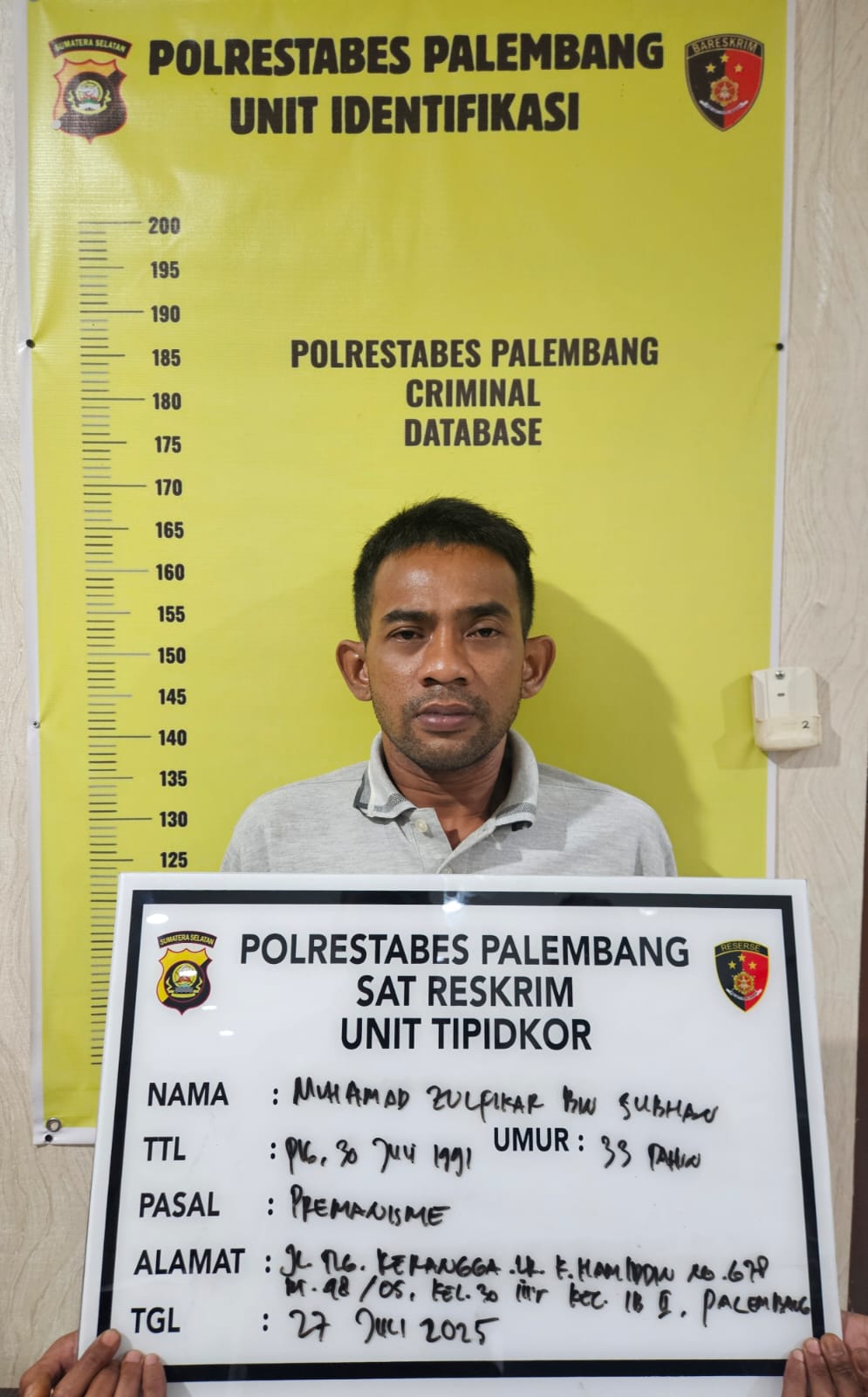 Pelaku Pungli Youtuber Motomobi di BKB Palembang Ditangkap, Dalih Minta Uang Beli Kopi
