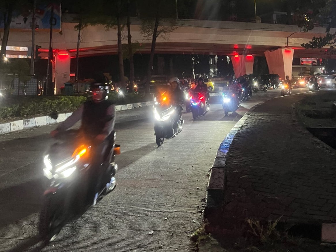 Astra Motor Sumsel Ajak Komunitas Honda Rasakan Sensasi Nocturnity Riding di Palembang