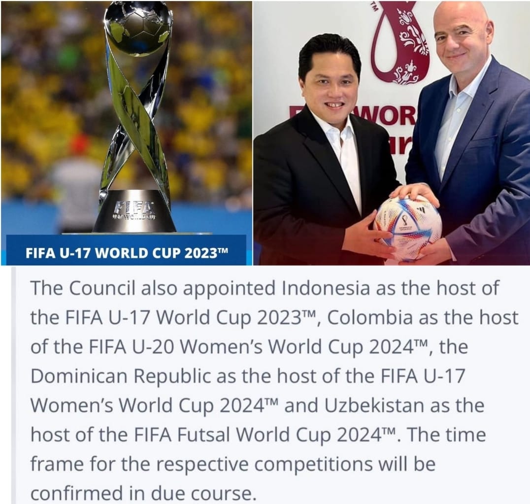 Gagal Di Piala Dunia U 20 Erick Thohir Alhamdulillah Fifa Tunjuk Indonesia Host Piala Dunia U 6998