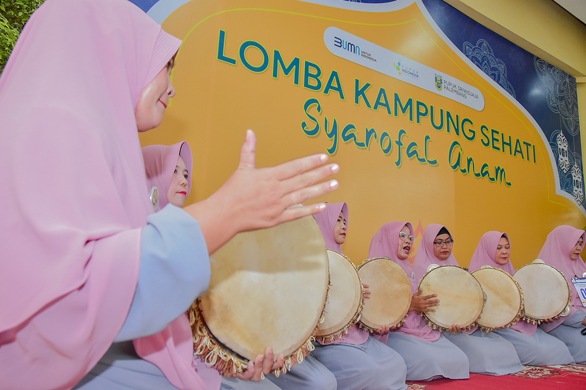 Lestarikan Budaya Palembang, Pusri Palembang Gelar Lomba Syarofal Anam Kampung Sehati