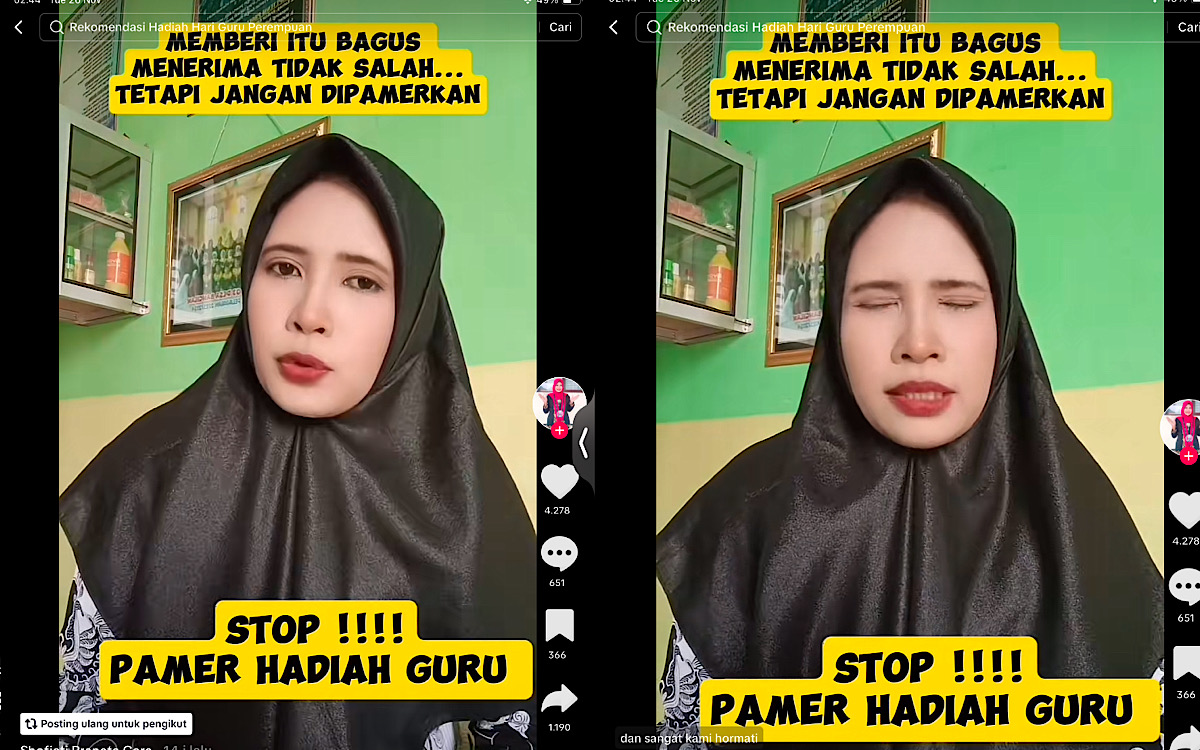 Alangkah Baiknya Dapat Hadiah Di Hari Guru Tak Usah Dimedsoskan, Sebab Tak Semua Guru Perangkat Sekolah Dapat 