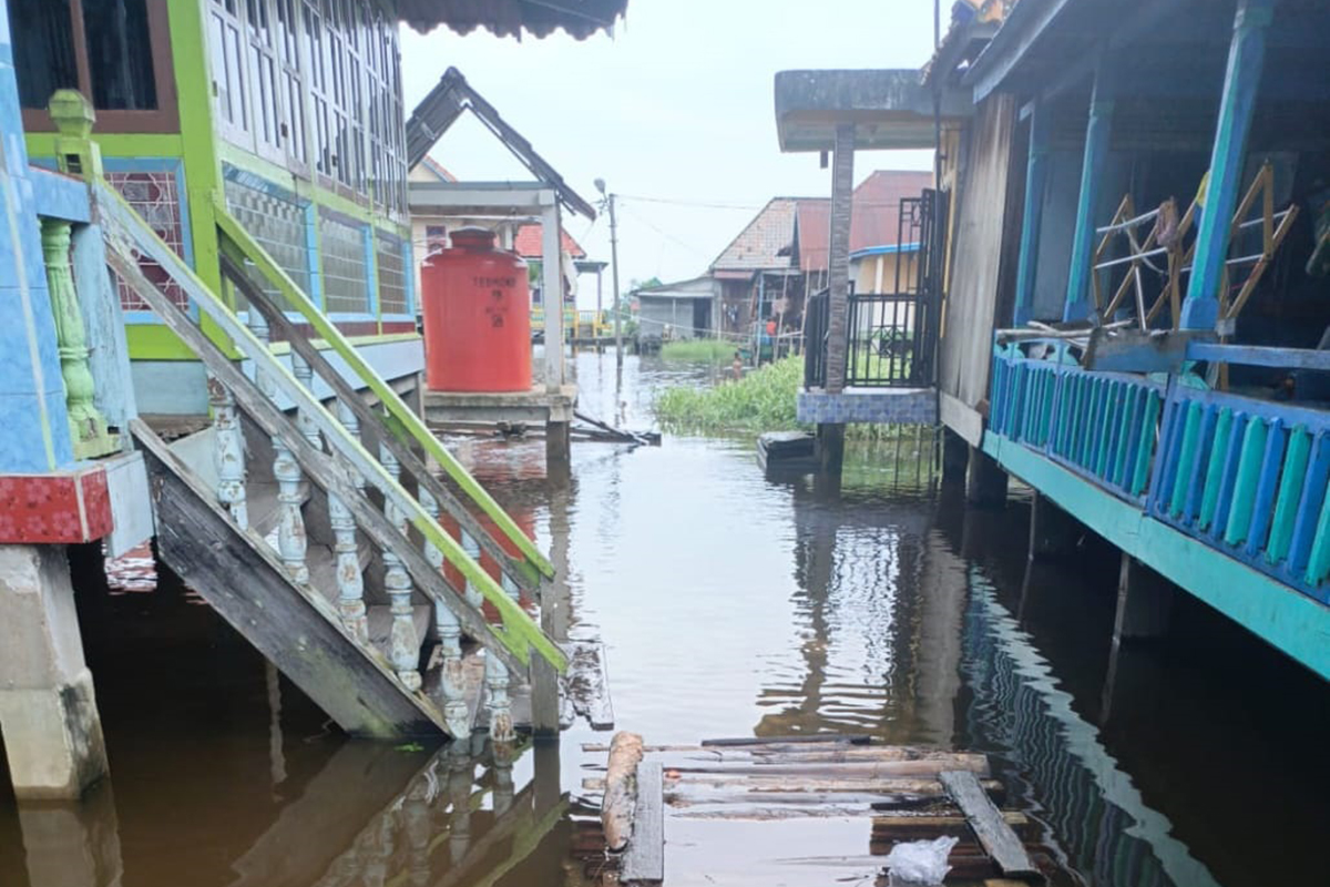 Puluhan Rumah di Jejawi OKI Terendam Banjir, Aktivitas Warga Terhambat