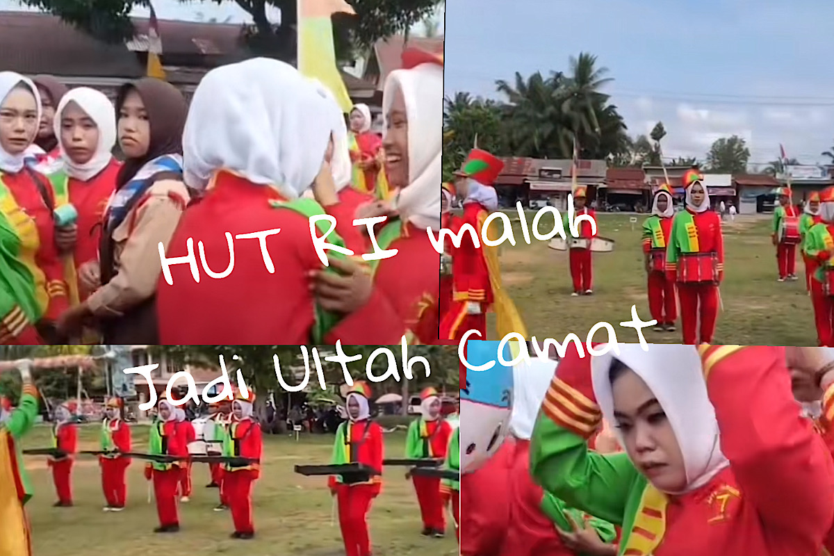 WADUH, Panitia HUT RI di Sungai Bahar Pentingkan Ultah Camat Saat Siswa Drumband MTSN 7 Tampil