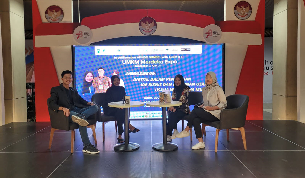 SUKSES! UBD Palembang Talkshow di UMKM Merdeka Expo 2023, Kembangkan Inovasi Kuliner Pukan Deefa