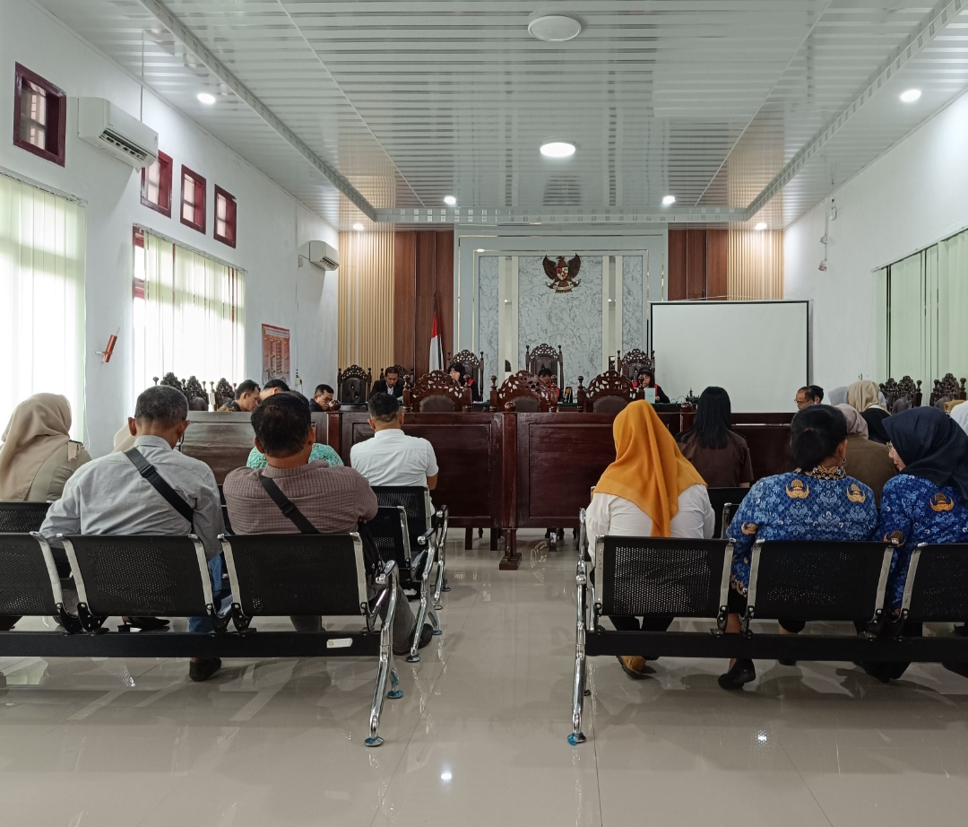 Sengketa Lahan Hutan Kota SMKN 3 Kayuagung Kembali Digugat, Hadirkan Saksi