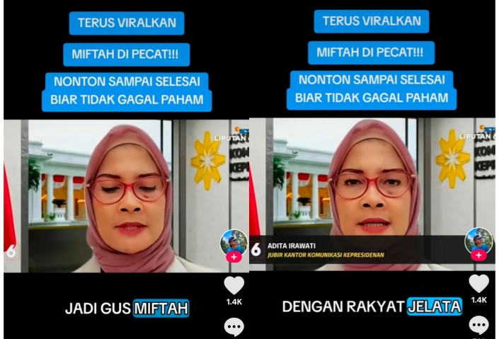 Alih-Alih Komentari Gus Miftah, Adita Irawati Jubir Kepresidenan Dirujak Warganet Sebut 'Rakyat Jelata'