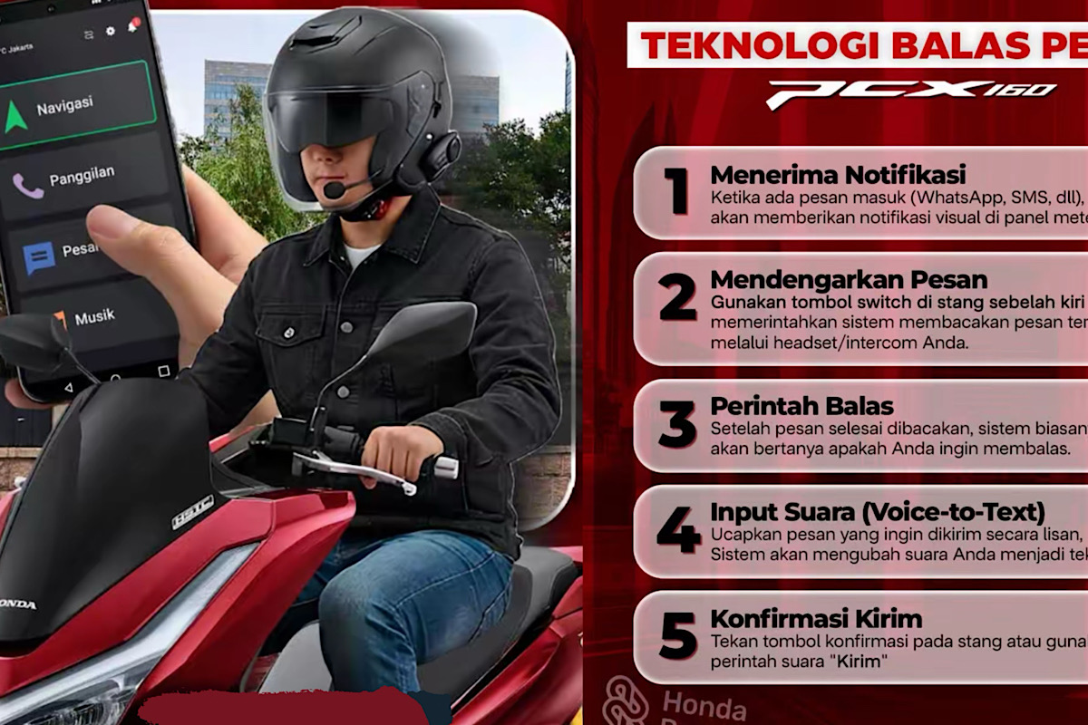 New Honda PCX 160 Variant Roadsync, Fitur Navigasi Terintegrasi di ...